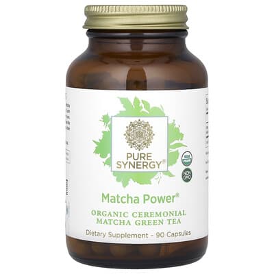 Pure Synergy, Matcha Powder, 90 Capsules (500 mg per capsule)
