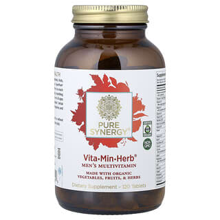 Pure Synergy, Vita-Min-Herb®, Férfi multivitamin, 120 tabletta