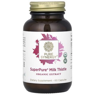 Pure Synergy, SuperPure® Milk Thistle Organic Extract, Bio-Mariendistel-Extrakt, 60 Kapseln