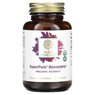 Pure Synergy, Resveratrol superpuro, Extracto orgánico`` 60 cápsulas