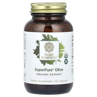 Pure Synergy, SuperPure Olive Organic Extract, 60 Capsules