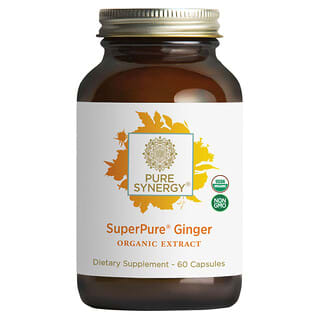 بيور سينرجي‏, خلاصة الزنجبيل العضوية من SuperPure، ‏60 كبسولة