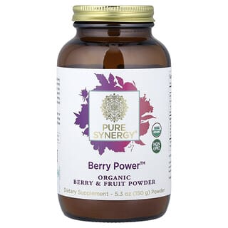 بيور سينرجي‏, Berry Power ™ ، مسحوق التوت العضوي والفواكه ، 5.3 أونصة (150 جم)