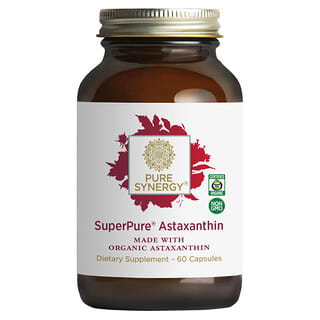 Pure Synergy（ピュアシナジー）, SuperPure（スーパーピュア）アスタキサンチン、オーガニックエキス、カプセル60粒