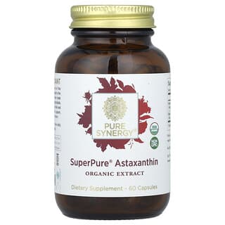 Pure Synergy, SuperPure, астаксантин, органический экстракт, 60 капсул