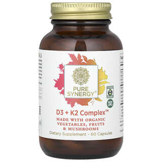 Pure Synergy, D3 + K2 Complex, 60 Capsules