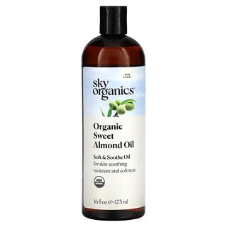 Sky Organics, Organic Sweet Almond Oil, 16 fl oz (473 ml)