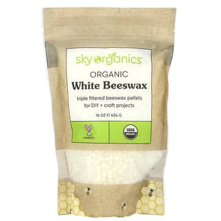 Sky Organics, Organiczny biały wosk pszczeli, 454 g