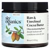 Manteca de cacao cruda y sin refinar, 454 g (16 oz)