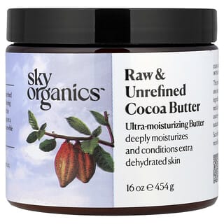 Sky Organics, Rauwe & Ongeraffineerde Cacaoboter, 16 oz (454 g)