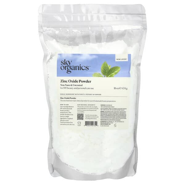 Sky Organics, 징크옥사이드 분말, 454g(16oz)