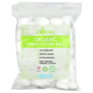 Sky Organics, Органические ватные шарики Jumbo, 60 штук