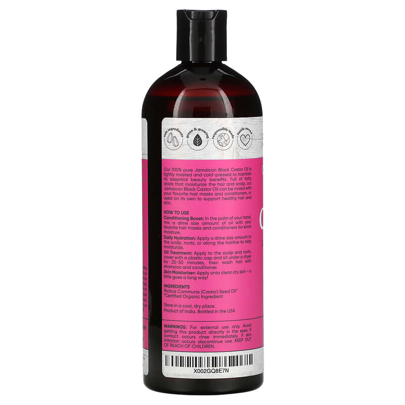 Sky Organics Organic Castor Oil for Hair, Lashes & Brows 100% Pure &  Cold-Pressed USDA Certified Organic to Strengthen…