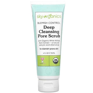 Sky Organics, Blemish Control, Deep Cleansing Pore Scrub, 4 fl oz (118 ml)