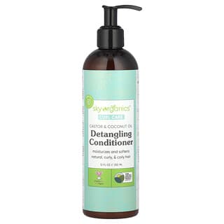 Sky Organics, Curl Care, Detangling Conditioner, Castor & Coconut Oil, 12 fl oz (355 ml)