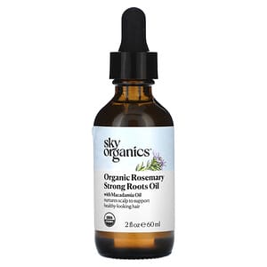 Sky Organics, Aceite de raíces fuertes de romero orgánico con aceite de macadamia`` 60 ml (2 oz. Líq.)