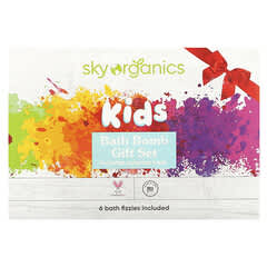 Sky Organics, Kids Bath Bomb Gift Set, 6 Bath Fizzies