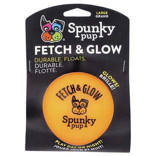 Spunky Pup, Hämta & Glöda boll, Stor, 1 st