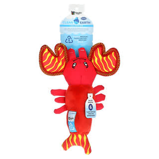 Spunky Pup, Clean Earth Plush, Small Lobster, 1 Toy