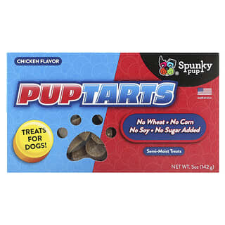 Spunky Pup, PupTarts, Golosinas para perros, Pollo, 142 g (5 oz)