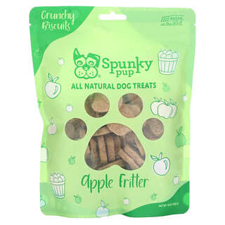 سبانكي باب‏, حلوى الكلاب الطبيعية بالكامل ، بسكويت مقرمش ، بنكهة التفاح ، 10 أونصات (283 جم)