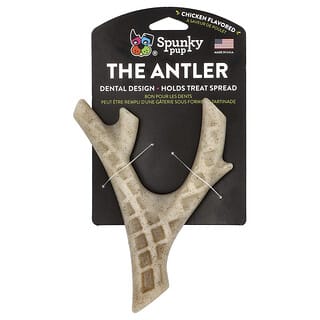 Spunky Pup, The Antler, Elk Shaped, Chew Toy, Chicken, 1 Count