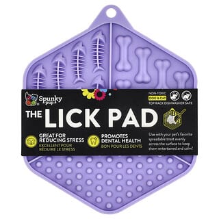 Spunky Pup, The Lick Pad, Dog & Cat, Hexagon, 1 Count