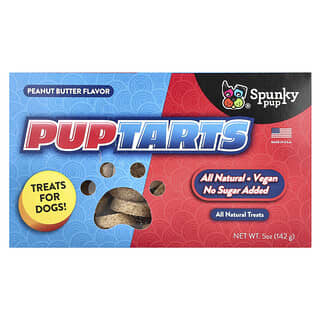 Spunky Pup, PupTarts, Friandises pour chiens, Beurre de cacahuètes, 142 g