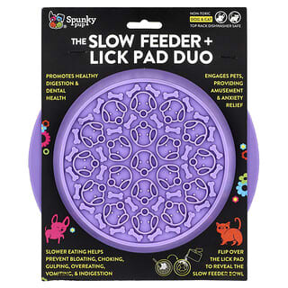 سبانكي باب‏, The Slow Feeder + Lick Pad Duo ، للكلاب والقطط ، عدد 1