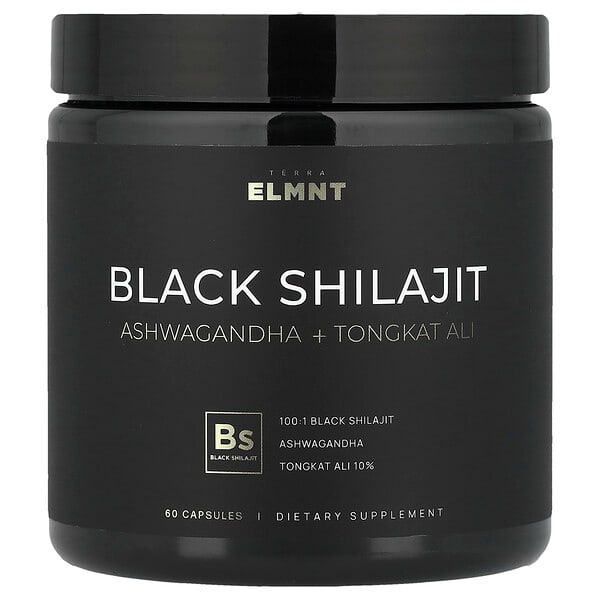 TERRA ELMNT, Shilajit Hitam, 60 Kapsul