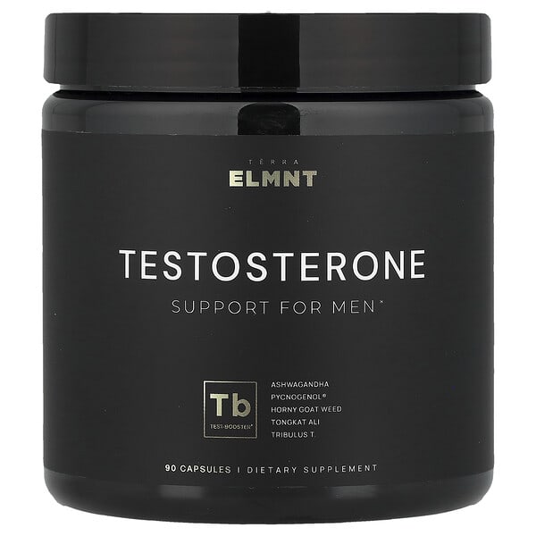 TERRA ELMNT, Testosterone, Support For Men, 90 Capsules