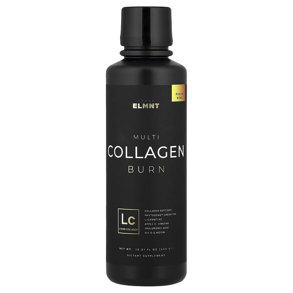 TERRA ELMNT, Multi Collagen Burn, Peach Ring, 15.21 fl oz (450 ml) — product photo 1