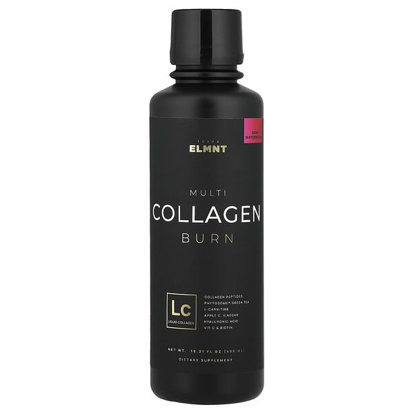 TERRA ELMNT, Multi Collagen Burn, Sour Watermelon, 15.21 fl oz (450 ml) — product photo 1