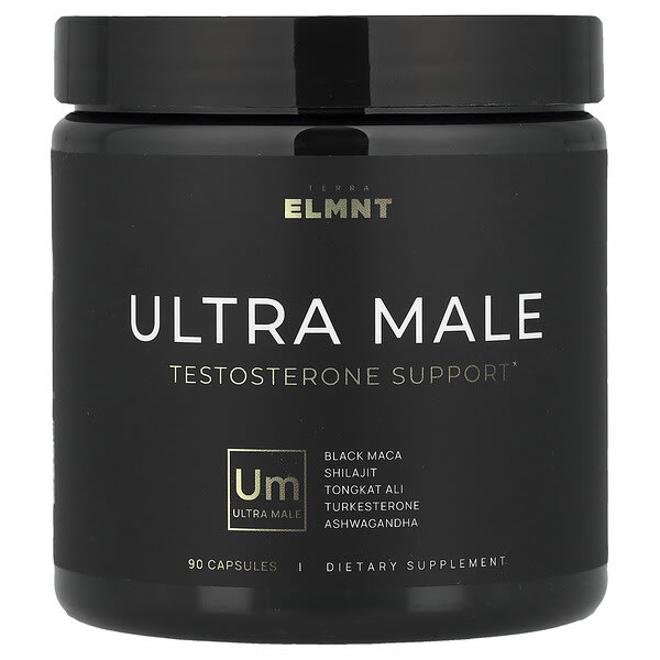 TERRA ELMNT, Ultra Male, Testosterone Support, 90 Capsules — product photo 1
