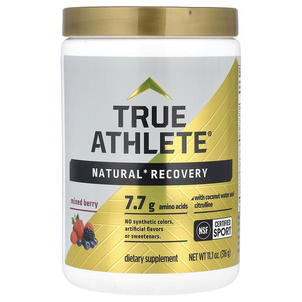 True Athlete, Natural Recovery With Coconut Water and Citrulline, Mixed Berry , 11.1 oz (316 g) — product photo 1