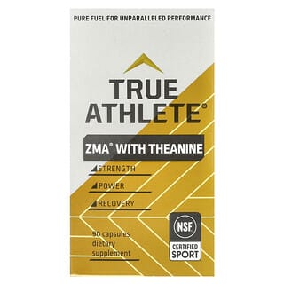 True Athlete, ZMA® con teanina, 90 cápsulas