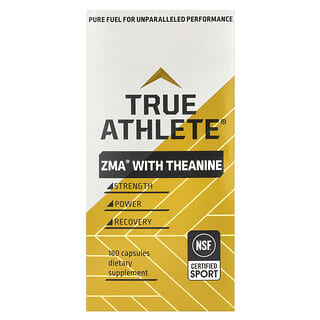 True Athlete, ZMA® con teanina, 180 cápsulas