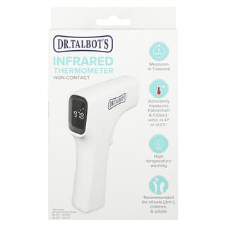 Dr. Talbot's, Termómetro de infrarrojos en forma de pistola, Blanco, 1 termómetro