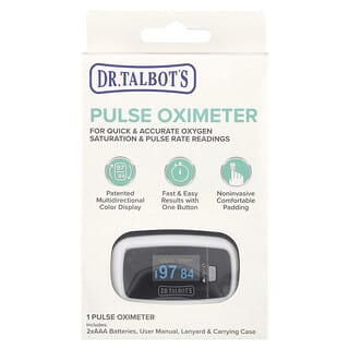 Dr. Talbot's, Pulse Oximeter、黒、1個