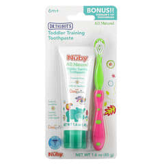 Dr. Talbot's, Toddler Training Toothpaste with Toothbrush, 6 m+, Tutti Frutti, 2 Piece Set