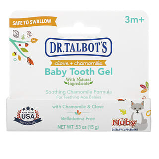 Dr. Talbot's, Gel pour les dents de lait, clou de girofle et camomille, 3 m et plus, 15 g