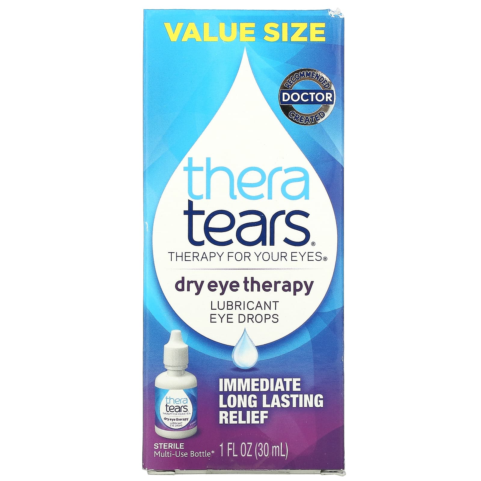  AGEPHA Gotas lubricantes viscosanas para ojos secos, Proporciona alivio duradero para ojos secos y picazón en los ojos, Gotas  para los ojos para aliviar el enrojecimiento