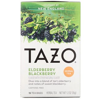 TAZO, Elderberry Blackberry, Herbal Tea, 16 Tea Bags, 1.2 oz (35 g)