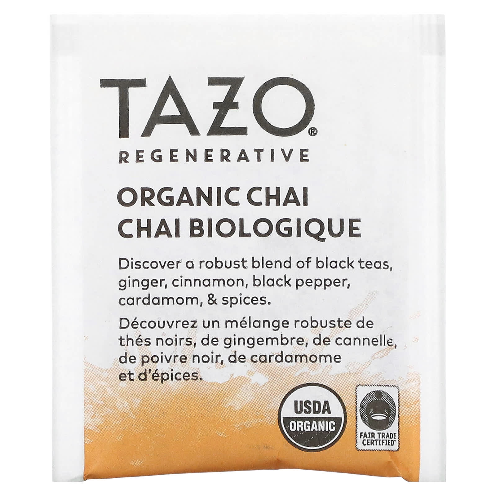 Tazo Teas, Regenerative, Organic Chai, Black Tea, 16 Tea Bags, 1.5 oz