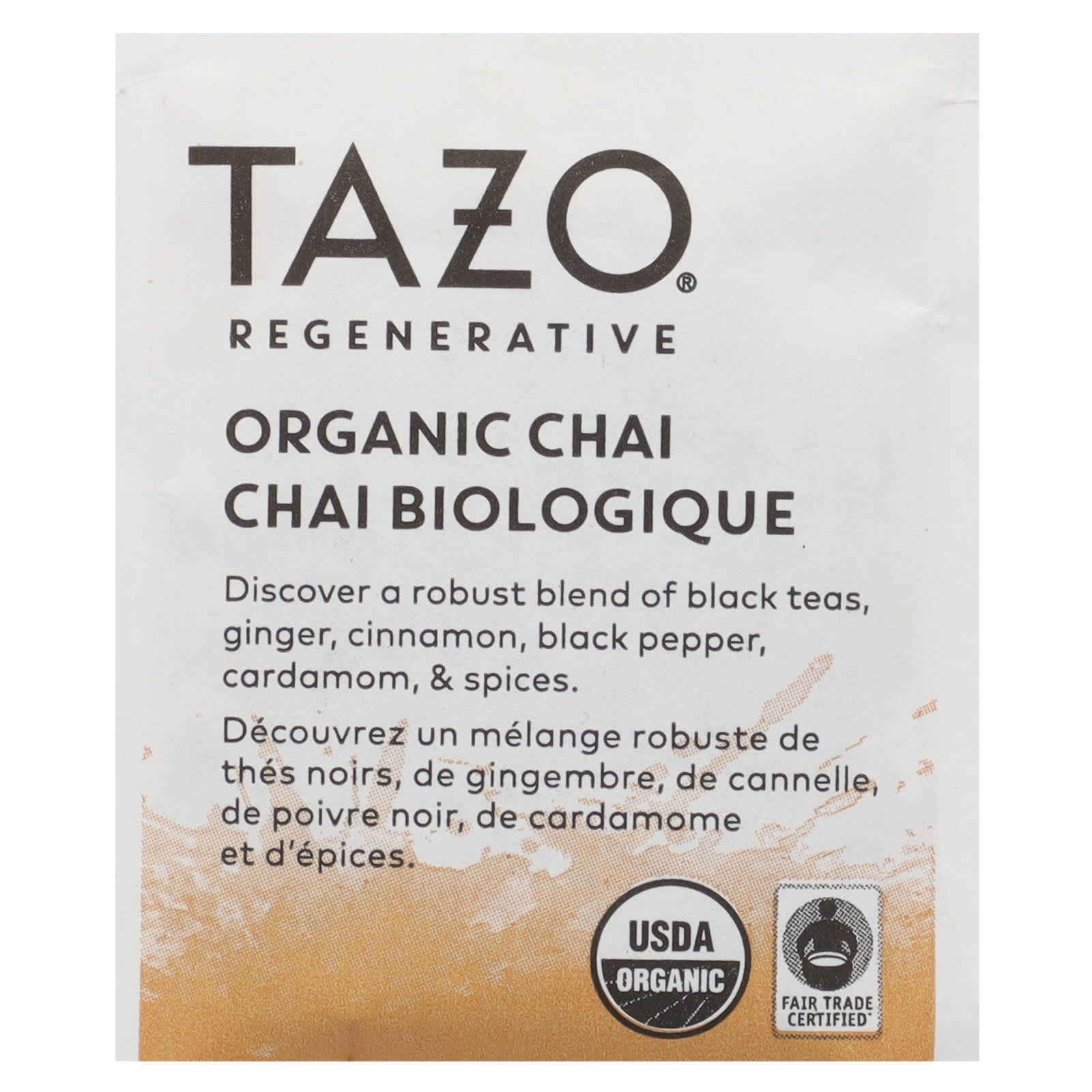 Tazo Teas, Regenerative, Organic Chai, Black Tea, 16 Tea Bags, 1.5 oz