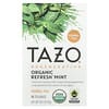 Regenerative, Herbal Tea, Organic Refresh Mint, Caffeine Free, 16 Tea Bags, 0.67 oz (19 g)