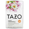Tazo Teas, Té a base de hierbas, manzanilla relajante. sin cafeína, 20 bosas de filtro, 0.91 oz (26 g)