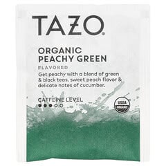 Tazo Teas, Organic Green Tea, Peachy Green, 20 Tea Bags, 1.4 oz (40 g)