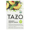 Organic Green Tea, Peachy Green, 20 Tea Bags, 1.4 oz (40 g)