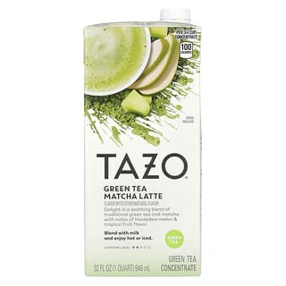 Tazo Teas, Thé vert matcha latte, Concentré de thé vert, 946 ml